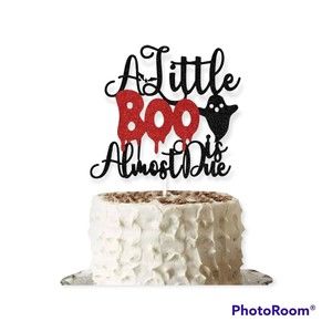 A Little Boo is Almost Due Cake Topper